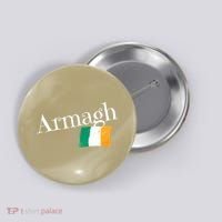 Armagh Ireland Flag Irish City Saint Patrick's Day Button thumb 0