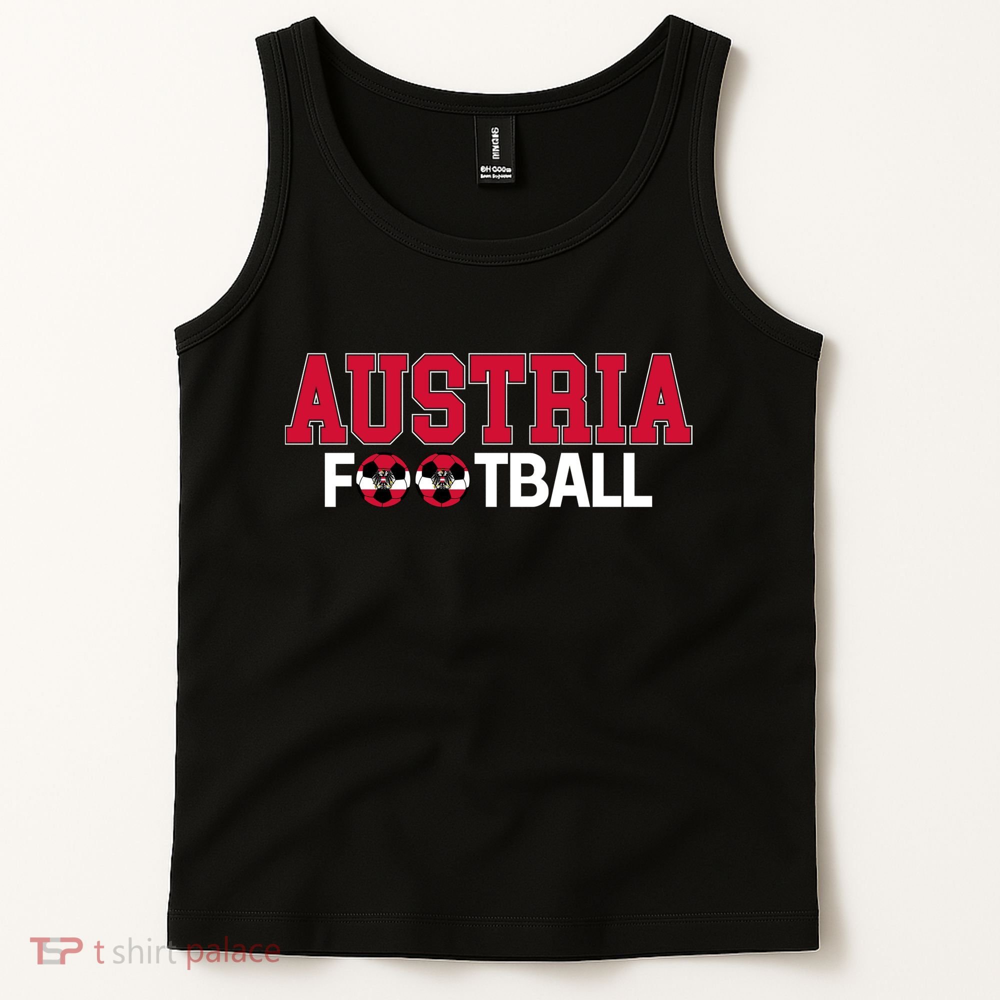 Austria International Futbol Soccer Team Tank Top