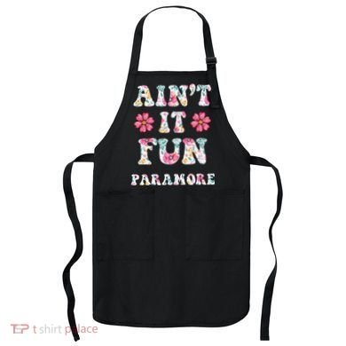 Aint It Fun Paramor.E Floral Music Concert Vintage Apron