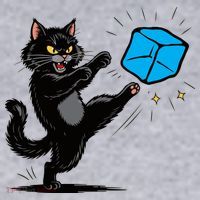 Anti ICE Funny Cat Kicking ICE  Women's Sweatshirt thumb 2