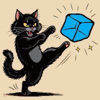 Anti ICE Funny Cat Kicking ICE  Tote Bag thumb 4