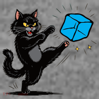 Anti ICE Funny Cat Kicking ICE  Toddler Hoodie thumb 2