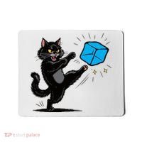 Anti ICE Funny Cat Kicking ICE  Mousepad thumb 0