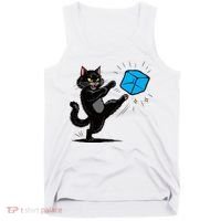 Anti ICE Funny Cat Kicking ICE  Tank Top thumb 0