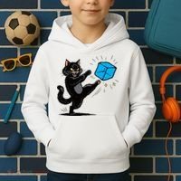 Anti ICE Funny Cat Kicking ICE  Kids Hoodie thumb 2