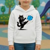 Anti ICE Funny Cat Kicking ICE  Kids Hoodie thumb 3