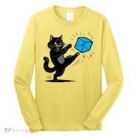 Anti ICE Funny Cat Kicking ICE  Long Sleeve Shirt thumb 0