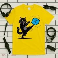 Anti ICE Funny Cat Kicking ICE  T-Shirt thumb 5