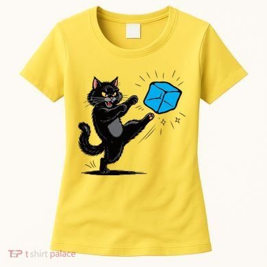 Anti ICE Funny Cat Kicking ICE  Women's T-Shirt