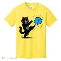 Anti ICE Funny Cat Kicking ICE  Kids T-Shirt thumb 0
