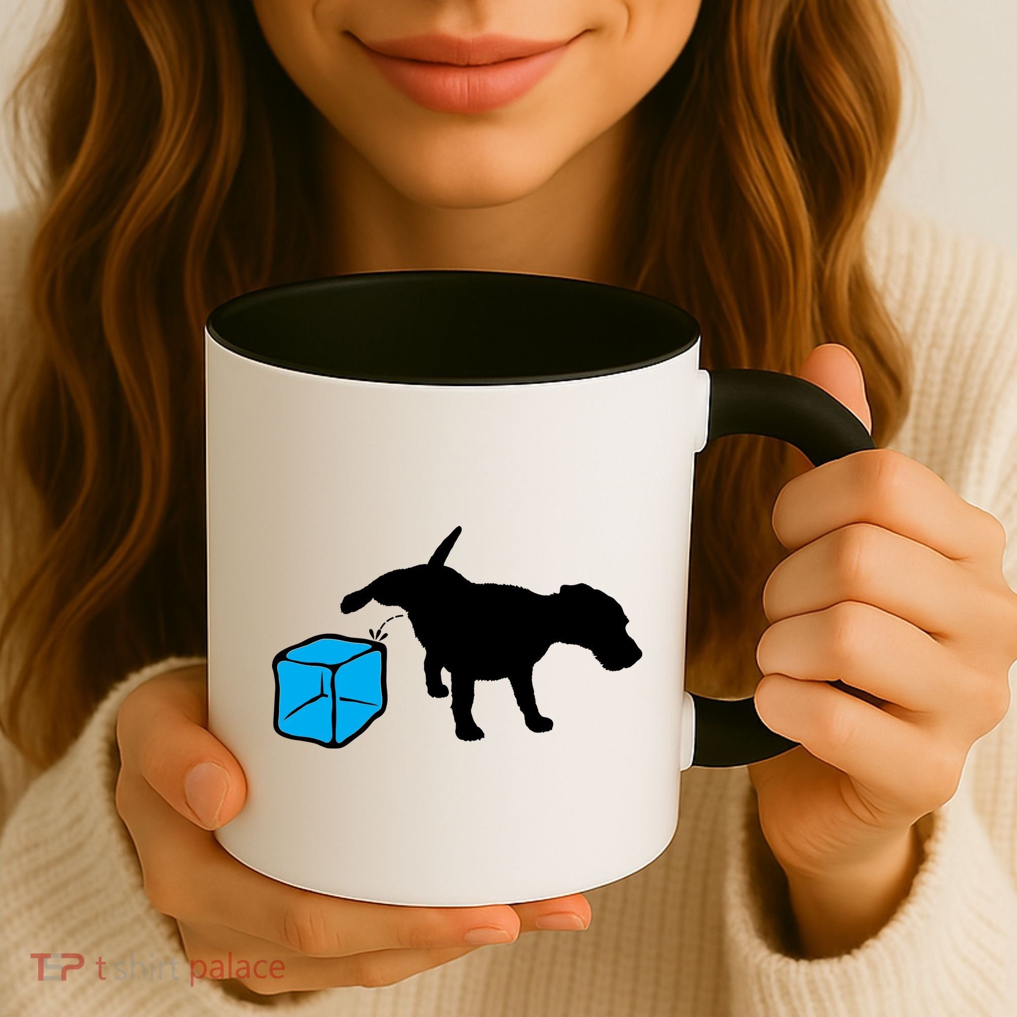 Anti ICE Funny Dog Peeing On ICE Coffee Mug