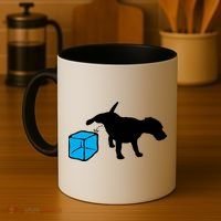 Anti ICE Funny Dog Peeing On ICE Coffee Mug thumb 4