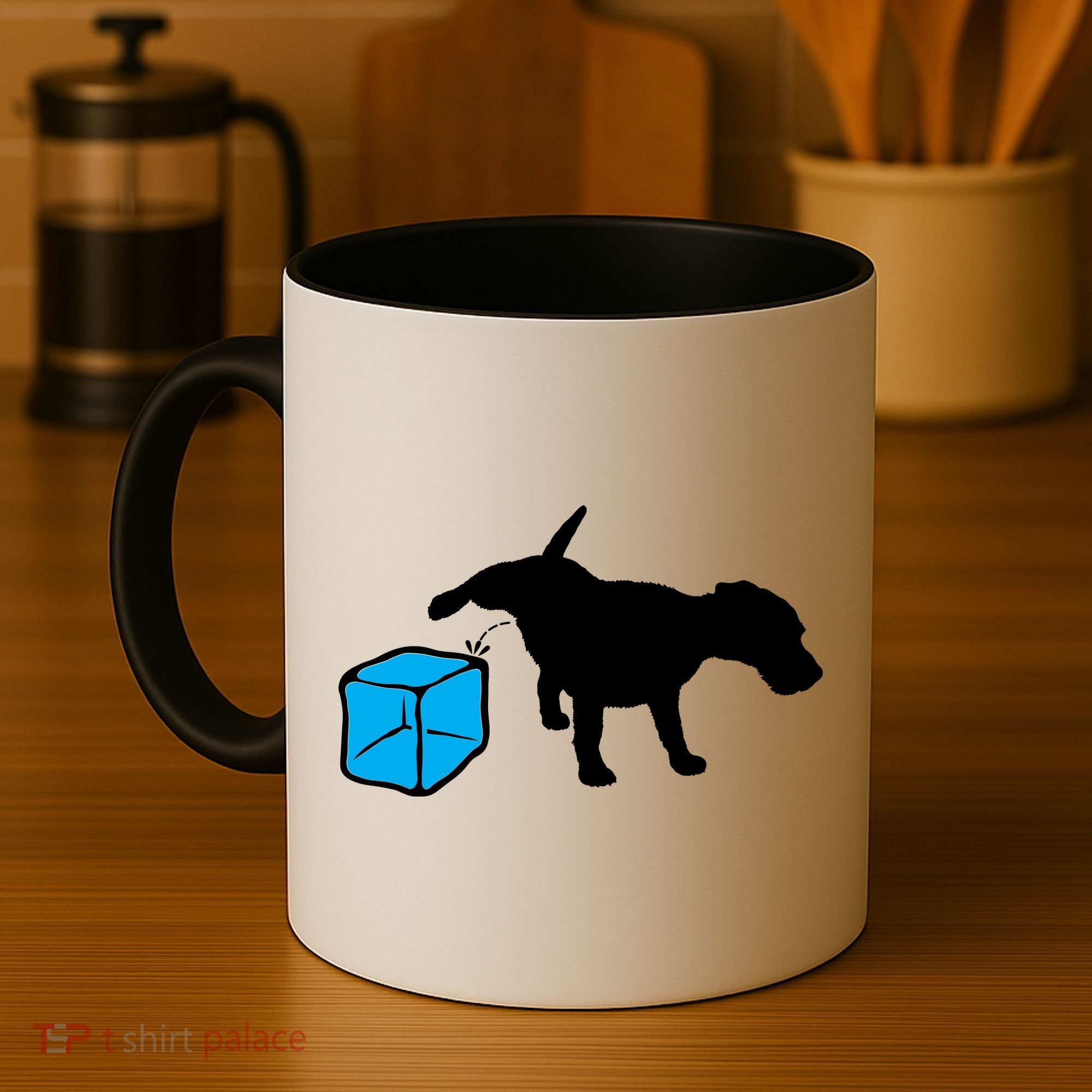 Anti ICE Funny Dog Peeing On ICE Coffee Mug