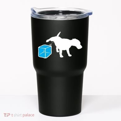Anti ICE Funny Dog Peeing On ICE Tumbler