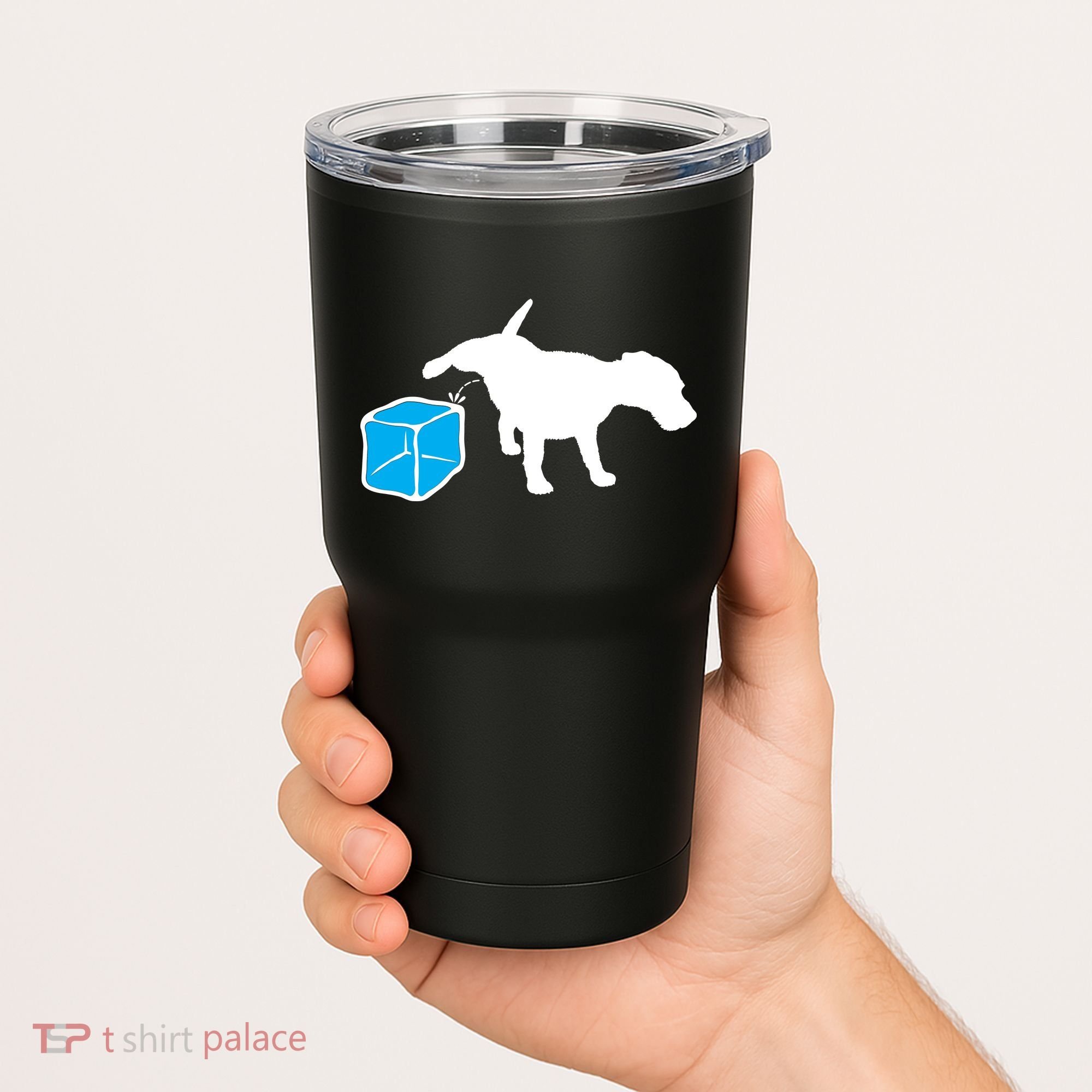 Anti ICE Funny Dog Peeing On ICE Tumbler