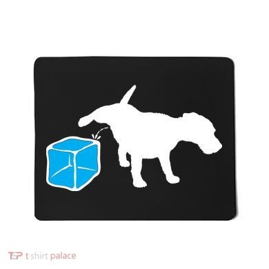 Anti ICE Funny Dog Peeing On ICE Mousepad