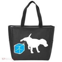 Anti ICE Funny Dog Peeing On ICE Tote Bag thumb 0