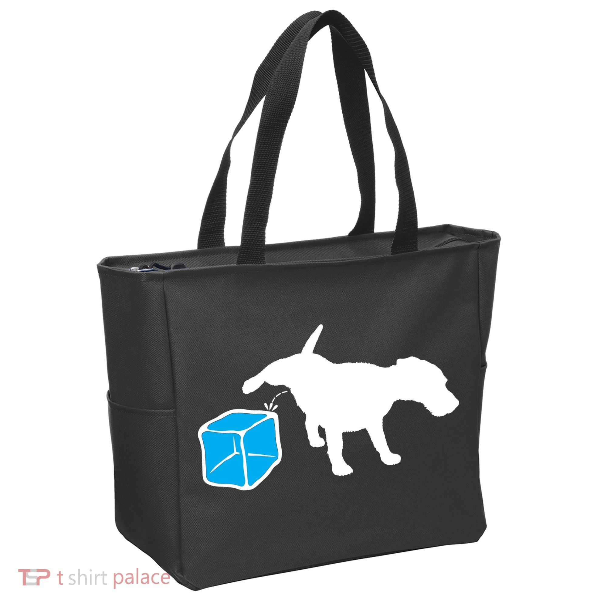 Anti ICE Funny Dog Peeing On ICE Tote Bag