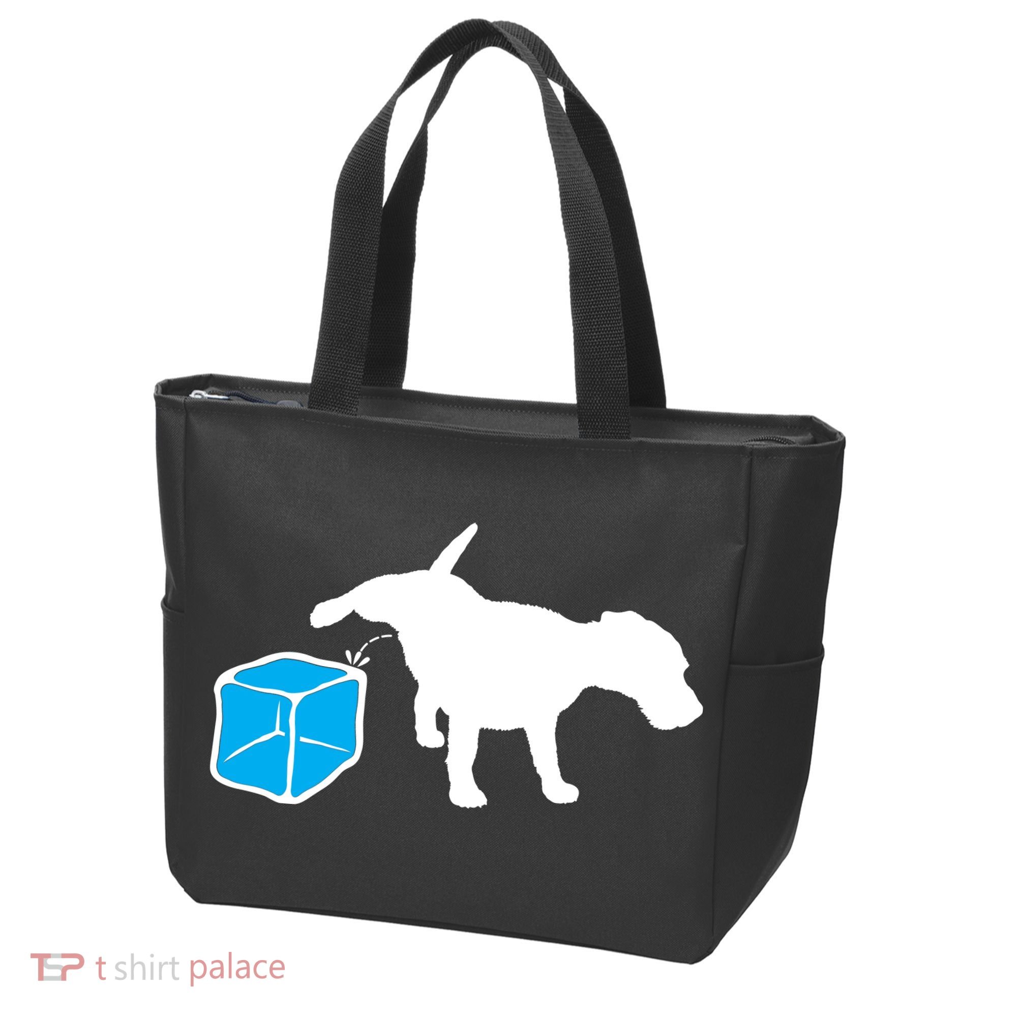 Anti ICE Funny Dog Peeing On ICE Tote Bag