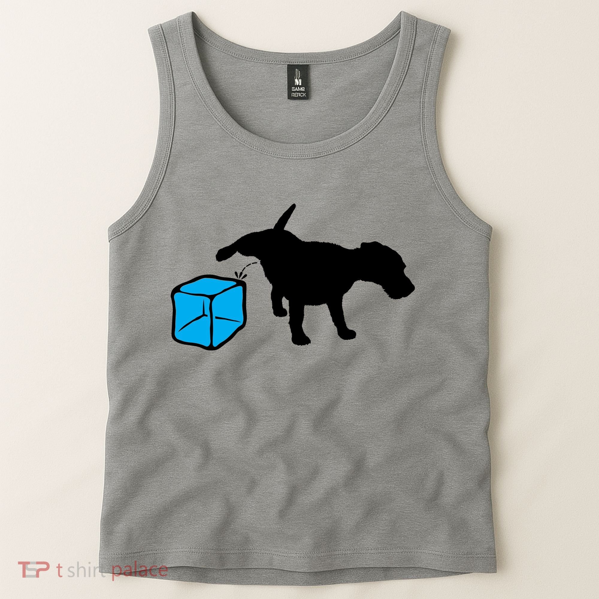 Anti ICE Funny Dog Peeing On ICE Tank Top