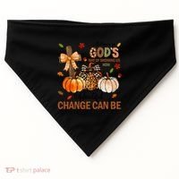 Autumn Is Gods Way Of Showing Us How Beautiful Change Can Be USA-Made Doggie Bandana thumb 0