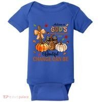 Autumn Is Gods Way Of Showing Us How Beautiful Change Can Be Baby Bodysuit thumb 0