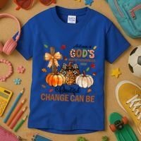 Autumn Is Gods Way Of Showing Us How Beautiful Change Can Be Kids T-Shirt thumb 3