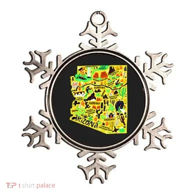 Arizona Infographic Hand Drawn Map Ornament