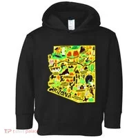 Arizona Infographic Hand Drawn Map Toddler Hoodie thumb 0
