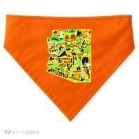 Arizona Infographic Hand Drawn Map USA-Made Doggie Bandana thumb 0