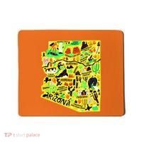 Arizona Infographic Hand Drawn Map Mousepad thumb 0