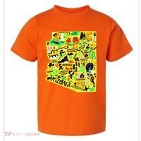 Arizona Infographic Hand Drawn Map Toddler T-Shirt thumb 0