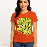 Arizona Infographic Hand Drawn Map Women's T-Shirt thumb 4