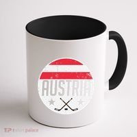 Austria Ice Hockey Flag Jersey Supporter Austrian Fan Gift Coffee Mug thumb 1