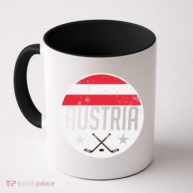 Austria Ice Hockey Flag Jersey Supporter Austrian Fan Gift Coffee Mug