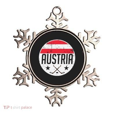 Austria Ice Hockey Flag Jersey Supporter Austrian Fan Gift Ornament
