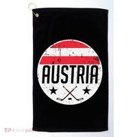 Austria Ice Hockey Flag Jersey Supporter Austrian Fan Gift Golf Towel thumb 0