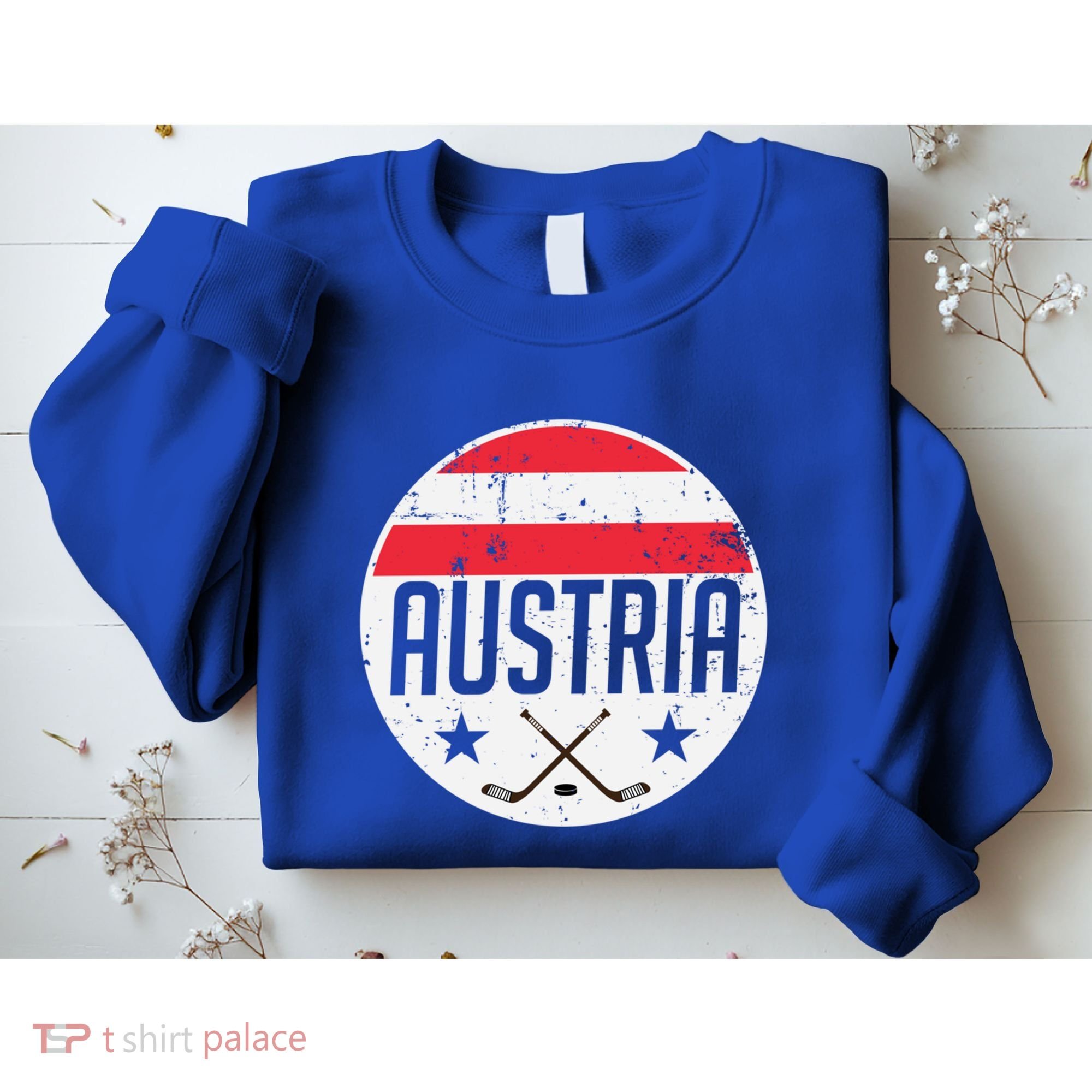Austria Ice Hockey Flag Jersey Supporter Austrian Fan Gift Sweatshirt