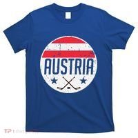 Austria Ice Hockey Flag Jersey Supporter Austrian Fan Gift T-Shirt thumb 0
