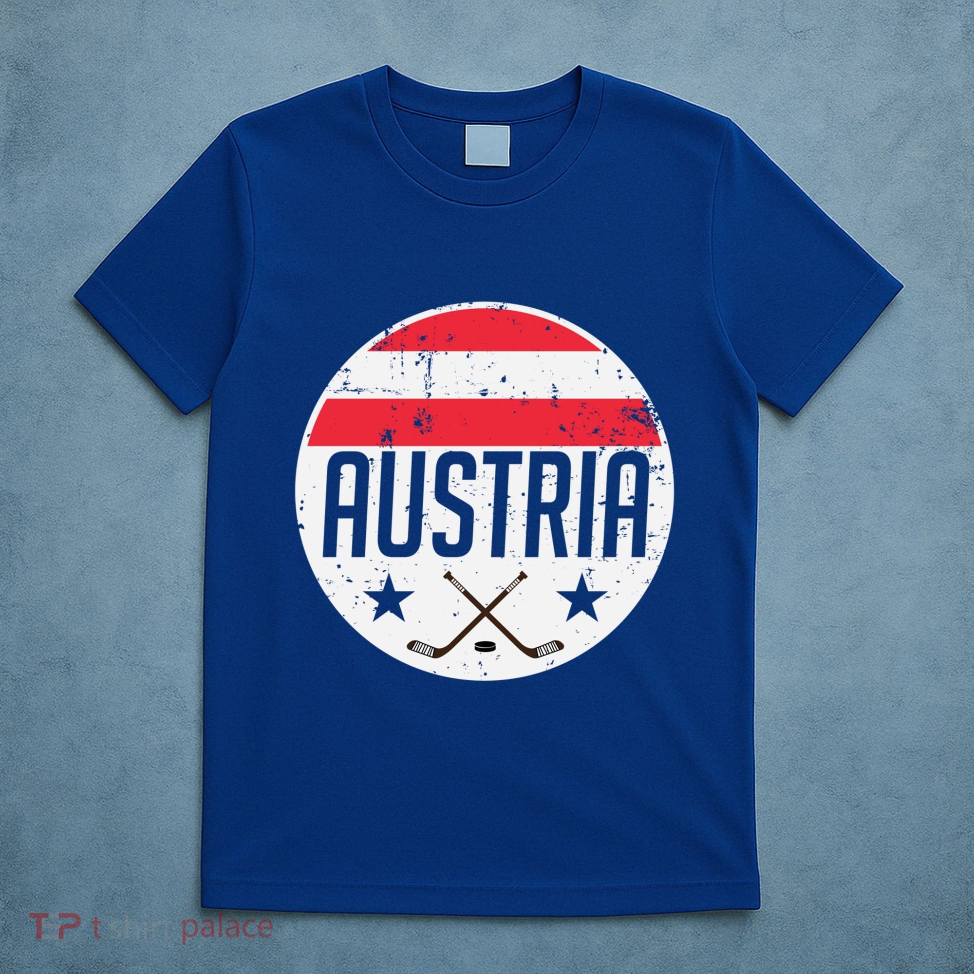 Austria Ice Hockey Flag Jersey Supporter Austrian Fan Gift T-Shirt