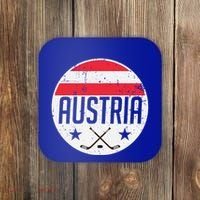 Austria Ice Hockey Flag Jersey Supporter Austrian Fan Gift Coaster thumb 0
