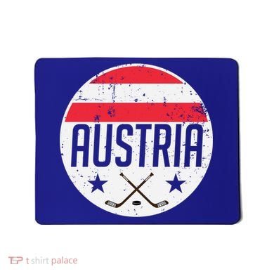 Austria Ice Hockey Flag Jersey Supporter Austrian Fan Gift Mousepad