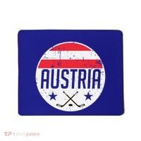 Austria Ice Hockey Flag Jersey Supporter Austrian Fan Gift Mousepad thumb 0