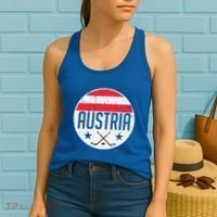 Austria Ice Hockey Flag Jersey Supporter Austrian Fan Gift Women's Tank Top thumb 2