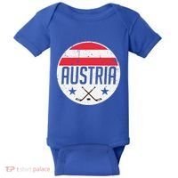 Austria Ice Hockey Flag Jersey Supporter Austrian Fan Gift Baby Bodysuit thumb 0
