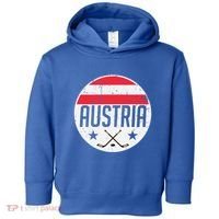 Austria Ice Hockey Flag Jersey Supporter Austrian Fan Gift Toddler Hoodie thumb 0