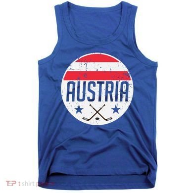 Austria Ice Hockey Flag Jersey Supporter Austrian Fan Gift Tank Top