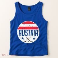 Austria Ice Hockey Flag Jersey Supporter Austrian Fan Gift Tank Top thumb 2