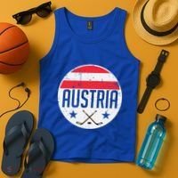 Austria Ice Hockey Flag Jersey Supporter Austrian Fan Gift Tank Top thumb 4