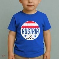 Austria Ice Hockey Flag Jersey Supporter Austrian Fan Gift Toddler T-Shirt thumb 2